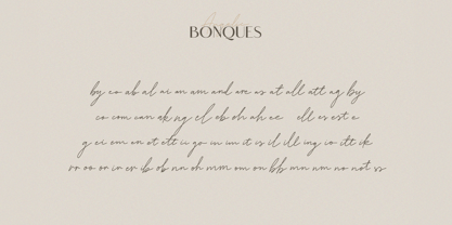 Angelic Bonques Font Poster 5