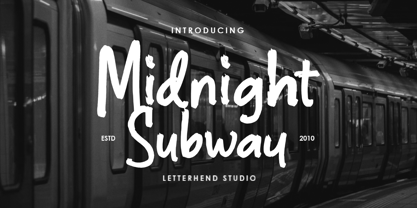 Midnight Subway Font Poster 1