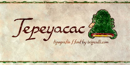 Tepeyacac Font Poster 1