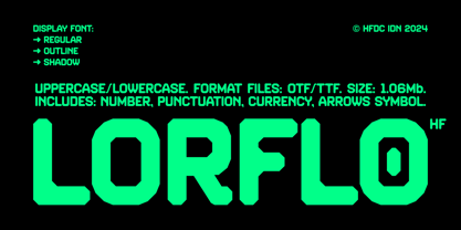 HF Lorflo Font Poster 1