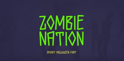 Zombie Nation Font Poster 1