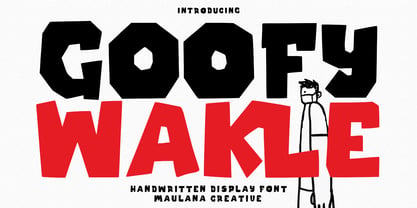 Goofy Wakle Font Poster 1
