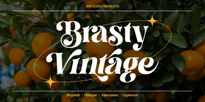 Brasty Vintage Font Poster 1
