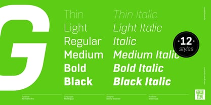 Normative Pro Font Poster 2