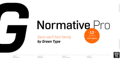 Normative Pro Font Poster 1
