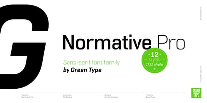 Normative Pro Font Poster 1