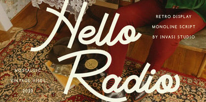 Hello Radio Font Poster 1
