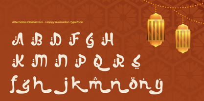 Happy Ramadan Font Poster 10