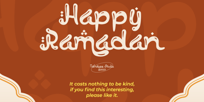 Happy Ramadan Font Poster 11