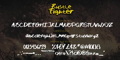 Rustle Fighter Font Poster 2