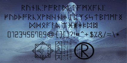 Ongunkan Anglosaxon Futhark Ru Font Poster 6