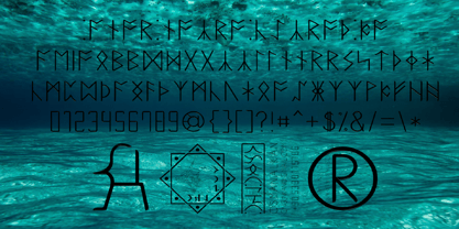 Ongunkan Anglosaxon Futhark Ru Font Poster 9