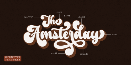 The Amsterday Font Poster 7