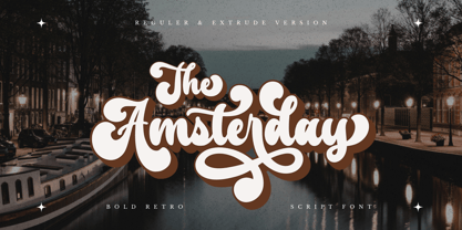 The Amsterday Font Poster 1