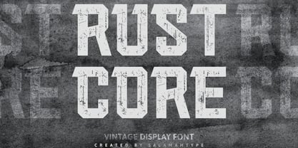Rust Core Font Poster 1
