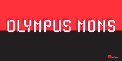 Olympus Mons Font Poster 1