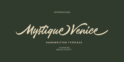 Mystique Venice Font Poster 1