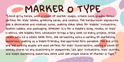 Marker O Type Font Poster 2