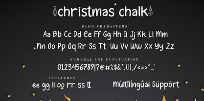 Christmas Chalk Fuente Póster 7