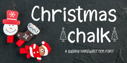 Christmas Chalk Font Poster 1