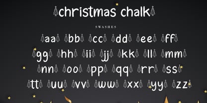 Christmas Chalk Font Poster 8