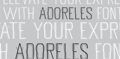 Adoreles Font Poster 7