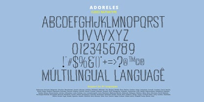 Adoreles Font Poster 9