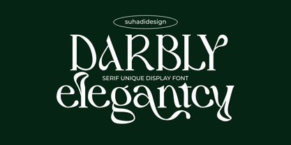 Darbly Elegantcy Font Poster 1
