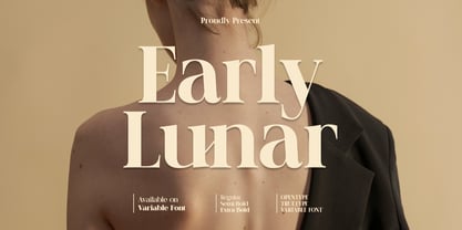 Early Lunar Elegant Serif Font Poster 1