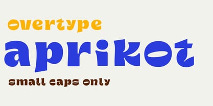 OT Aprikot Font Poster 1