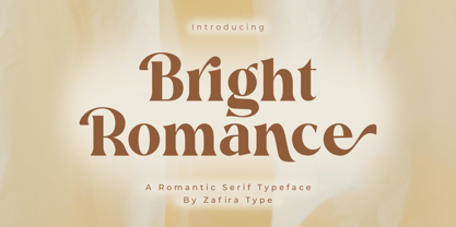 Bright Romance Font Poster 1