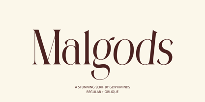 Malgods Font Poster 1