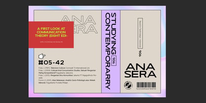 RNDI Anasera Font Poster 2