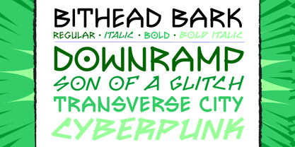 Bithead Font Poster 2