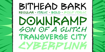 Bithead Font Poster 4