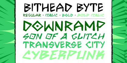Bithead Font Poster 3