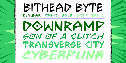 Bithead Font Poster 6