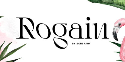 Rogain Font Poster 1