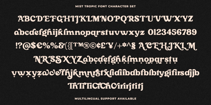 Mist Tropic Font Poster 10