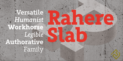 Rahere Slab Font Poster 1