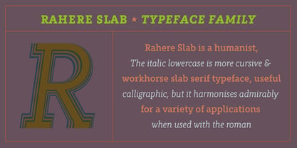 Rahere Slab Font Poster 3