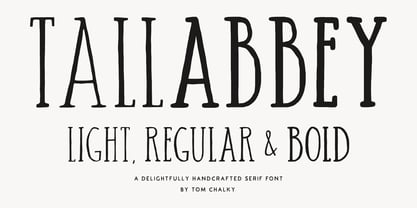 TC Tall Abbey Serif Font Poster 1