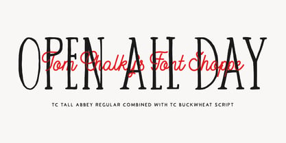TC Tall Abbey Serif Font Poster 5
