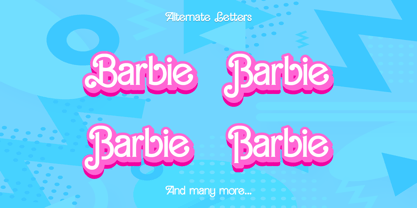 Barbies Font Poster 7