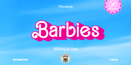 Barbies Font Poster 1