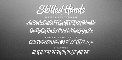 Skilled Hands Font Poster 6