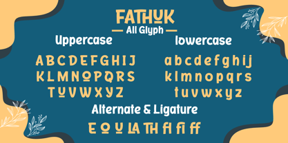 Fathuk Font Poster 8