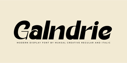 Galndrie Font Poster 1