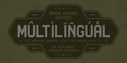 Brave Brigade Font Poster 10