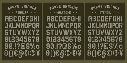 Brave Brigade Font Poster 9